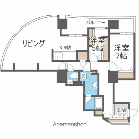 シティタワー円山神宮鳥居前の間取り写真