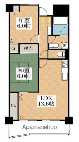 パークシャトー平野白鷺の間取り写真