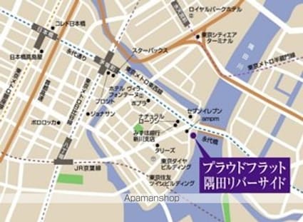 プラウドフラット隅田リバーサイド[1K/21.57m2]の配置図
