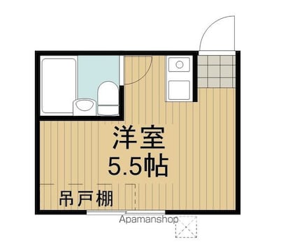 東京都杉並区阿佐谷北１丁目[1R/12.75m2]の間取図