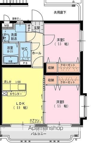 クローバーの間取り写真
