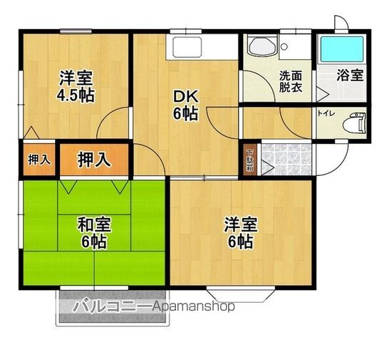 コーポラス藤の間取り写真