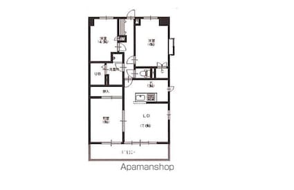 エスト加賀野[3LDK/51.86m2]の間取図