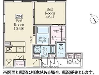 ＲｅｖｅＲｅｓｉｄｅｎｃｅ三軒茶屋[1LDK/40.03m2]の間取図