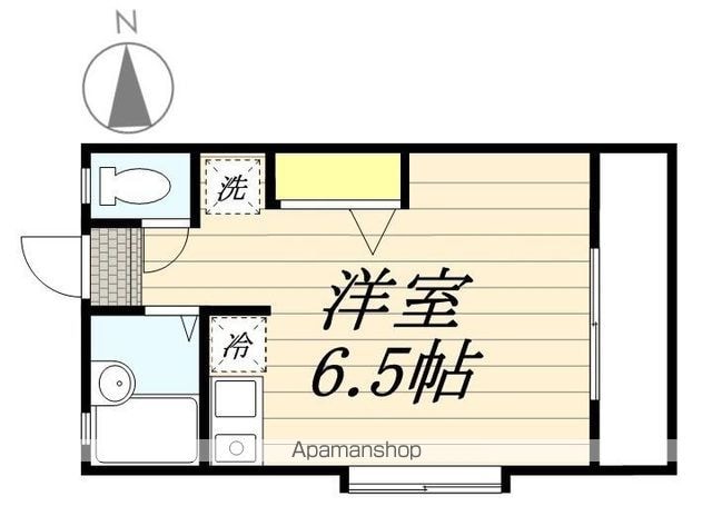 カーサ・ロッサ[1R/18.2m2]の間取図