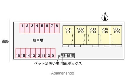 メゾン　フィーロ[2LDK/50.47m2]の配置図