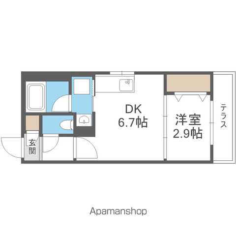 S-RESIDENCE北大前ascentの間取り写真