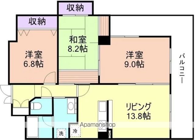 メープルヒル[3LDK/81.81m2]の間取図