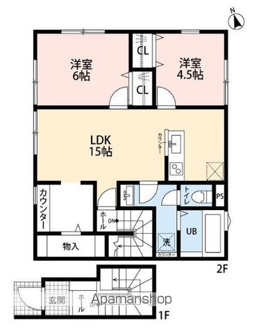 【リーブルファイン八潮古新田の間取り】