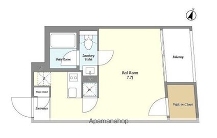 ＫＤＸレジデンス下馬[1R/26.12m2]の間取図