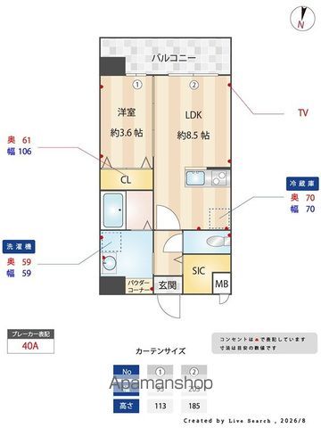 RESIAS ONE TENJINMINAMI BLDGの間取り写真