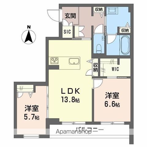 シャーメゾン蟻ケ崎の間取り写真