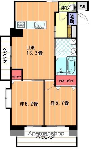 ひかりハイツ石手川の間取り写真