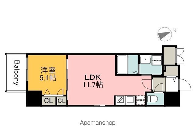 S−RESIDENCE東観音町ACHIEVEの間取り写真