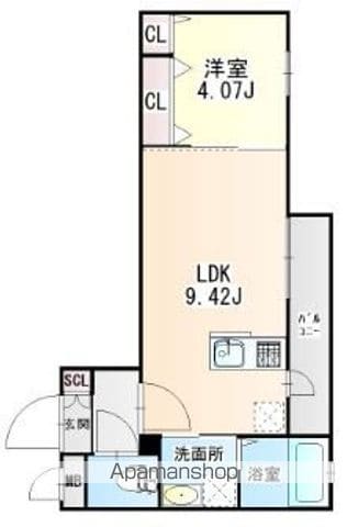 【仮称）美野島２丁目マンションの間取り】