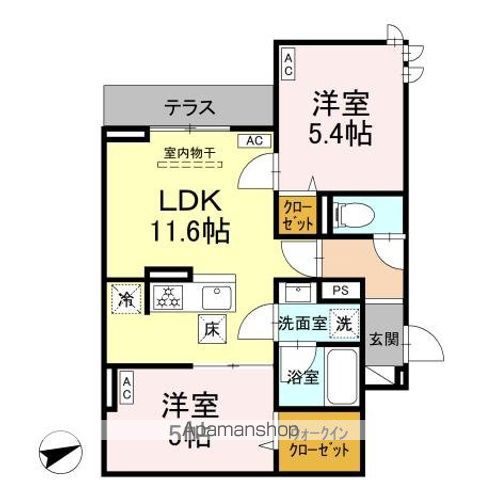 セレスティア清水の間取り写真