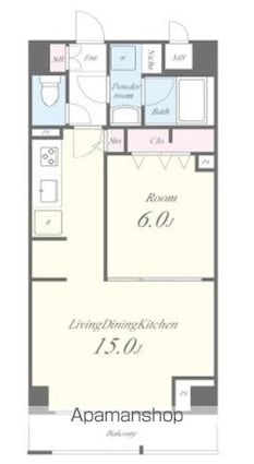 ＪＰＴ　ＲＥＳＩＤＥＮＣＥ[1LDK/47.88m2]の間取図