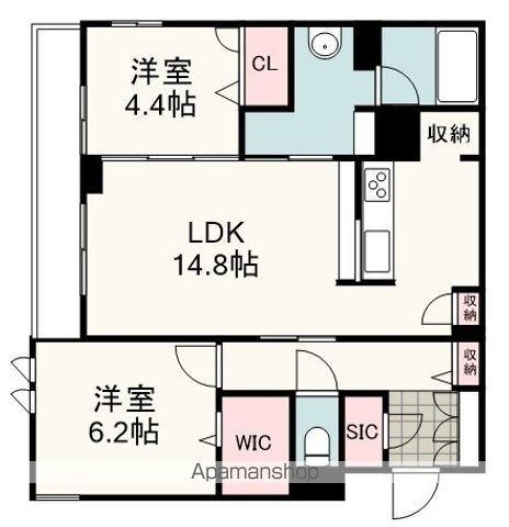 AVANCE東草深EASTの間取り写真