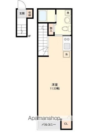 Ｒｉｏ　Ｂｒｉｓａ[1R/29.63m2]の間取図