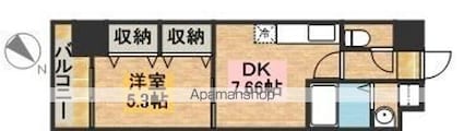 マイスト立川[1DK/32.86m2]の間取図