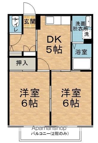 ハーモニーフラットの間取り写真