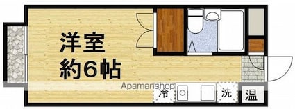 エステートサンスイ[1R/18.63m2]の間取図