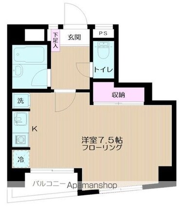 ヴァンテアン豊島園[1R/23.15m2]の間取図