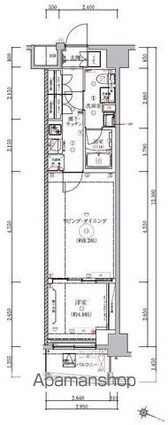 ベルシード板橋本町プレミアⅡ[1LDK/35.85m2]の間取図