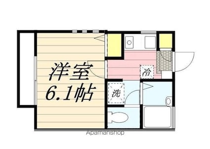 東京都武蔵野市関前２丁目[1K/19.83m2]の間取図