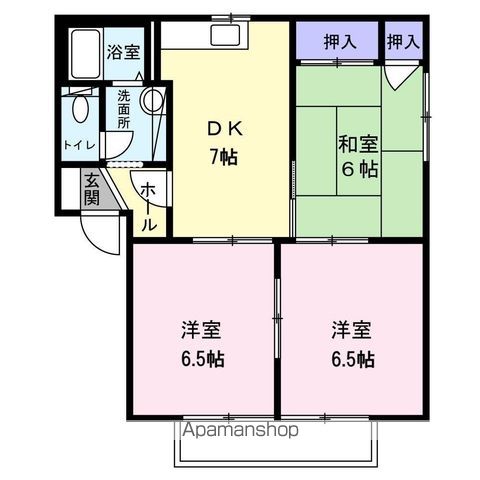 アンリシール Cの間取り写真