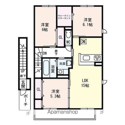 Ｃａｓａ　Ｓｏｌｅｉｌ[3LDK/79.88m2]の間取図