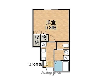 ＴＹＬＥＲ（タイラー）[1K/32.93m2]の間取図