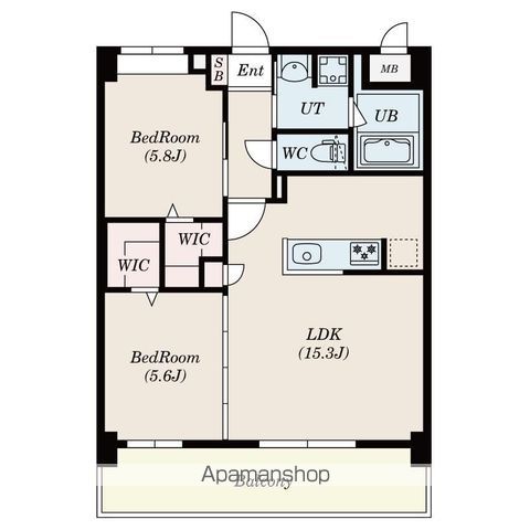 TKーRESIDENCE半道橋ACHIEVEの間取り写真