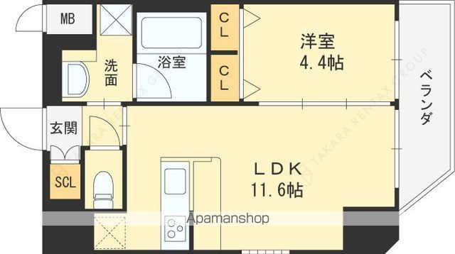 プレジオ都島本通の間取り写真