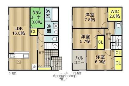 大槻町貸家（仁池向）[4LDK/175.06m2]の間取図