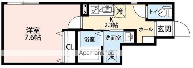 【横浜市港北区日吉本町のアパートの間取り】