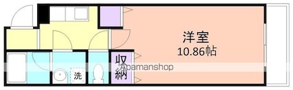 アビテ秋月南[1K/30.26m2]の間取図