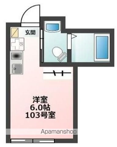 中野区沼袋のアパートの間取り