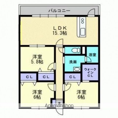 エリヴェール道後の間取り写真