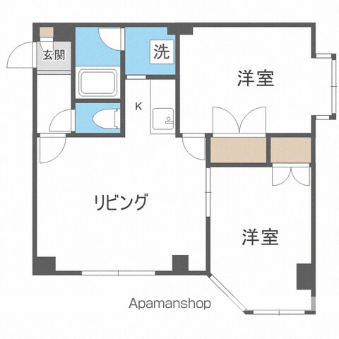 ローヤルハイツ新川の間取り写真