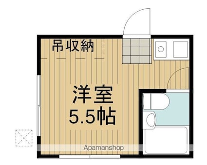 東京都杉並区阿佐谷北１丁目[1R/12.75m2]の間取図