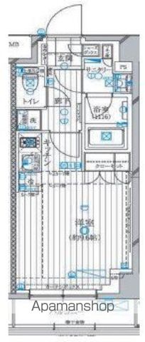 【新宿区下落合のマンションの間取り】