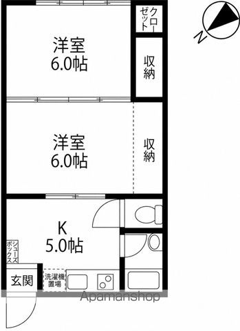 コーポラス丸栄の間取り写真
