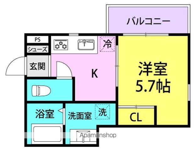 レクエルド立花の間取り写真