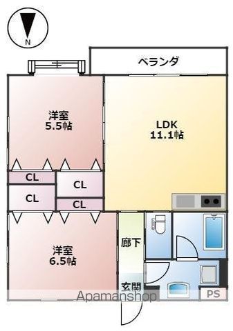 PURE HEARTSの間取り写真