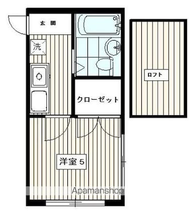 東京都杉並区成田東４丁目[1K/15.7m2]の間取図