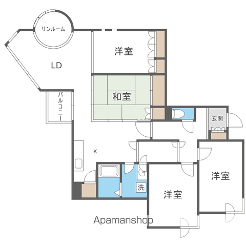 フォレストヒルズ宮の森の間取り写真