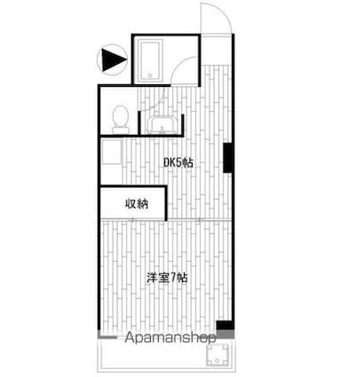 東京都世田谷区松原４丁目[1DK/30m2]の間取図