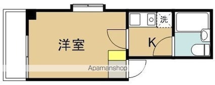 ルモン戸田壱番館[1K/19m2]の間取図