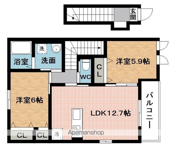 ファミールAの間取り写真
